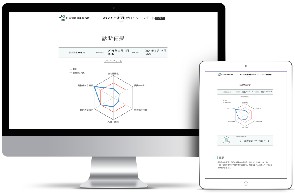 診断結果表示デバイスイメージ